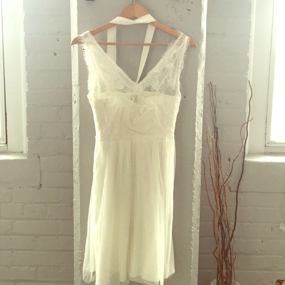 BHLDN hiterhto bridal shower/rehearsal dress